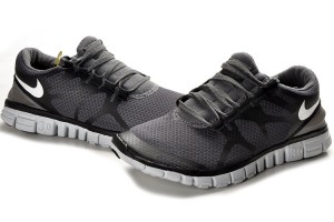Nike Free 3.0 V3 Mens Shoes dark black grey white
